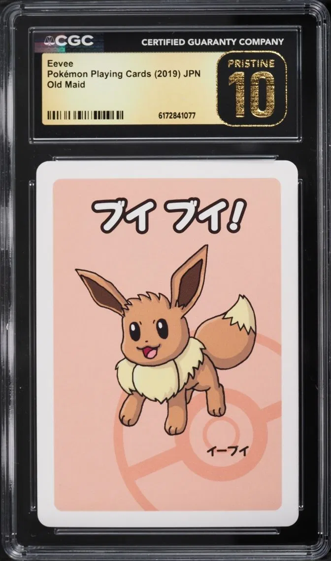 2019 Pokemon Japanese Playing Cards Old Maid Eevee CGC 10 PRISTINE