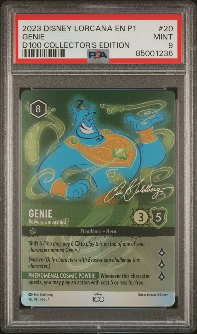 2023 #20 Genie - Powers Unleashed PSA 9 Disney Lorcana EN P1-Promo