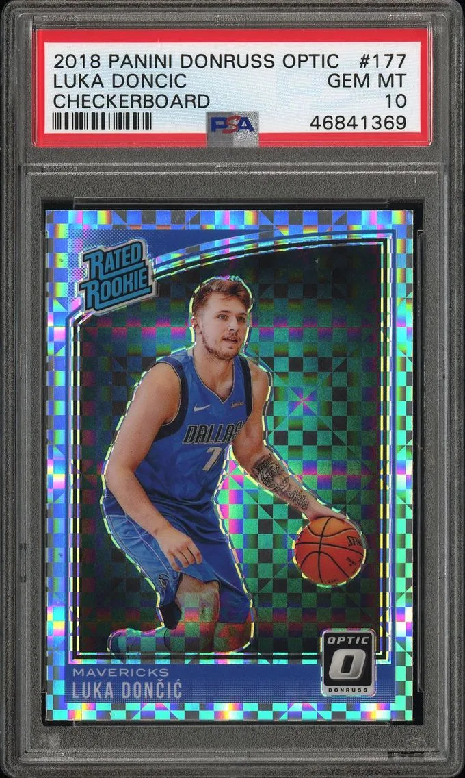 2018 #177 Luka Doncic PSA 10 Panini Donruss Optic