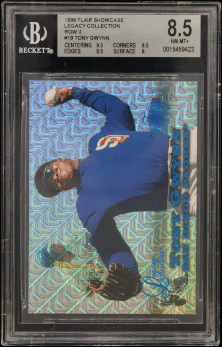 1998 #19 Tony Gwynn BGS 8.5 Flair Showcase Legacy Collection Row 0