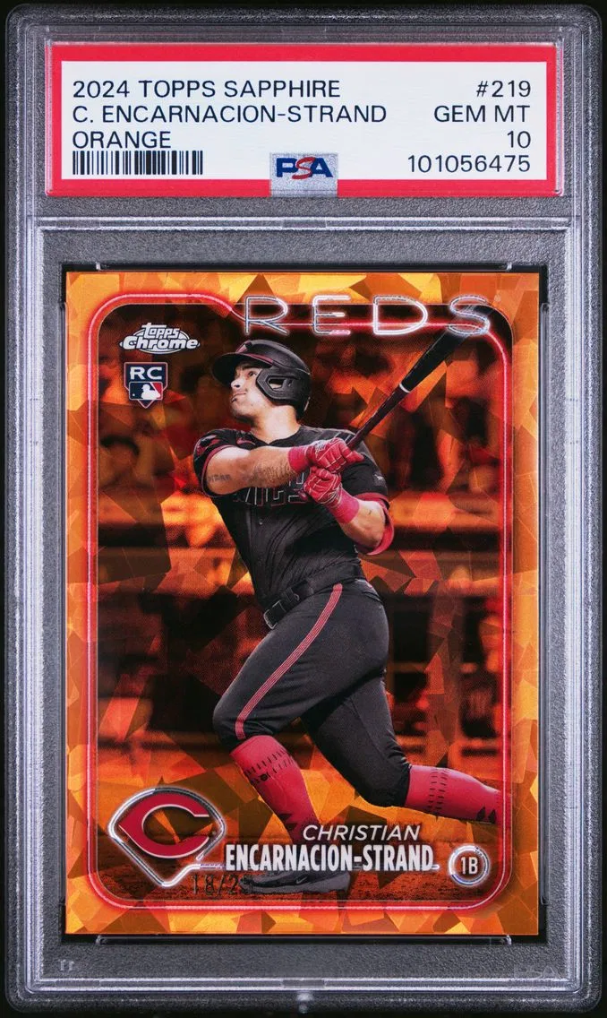 2024 #219 Christian Encarnacion-Strand PSA 10 Topps Chrome Sapphire