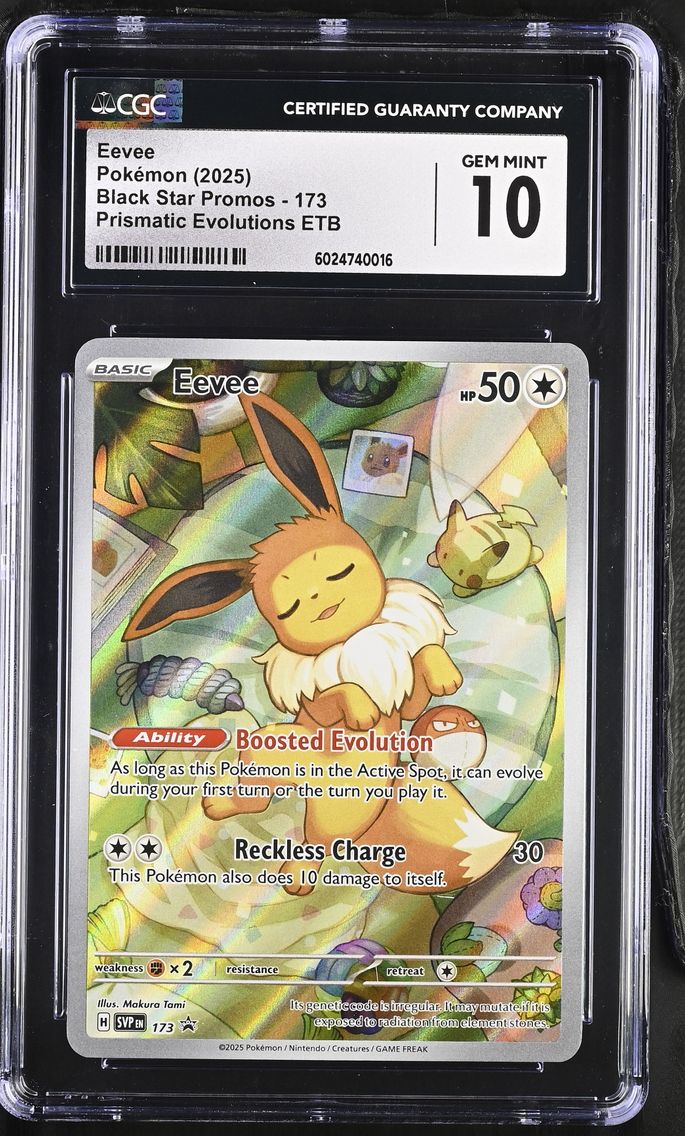 2025 #173 Eevee CGC 10 Black Star Promos - Scarlet & Violet SVP EN - English