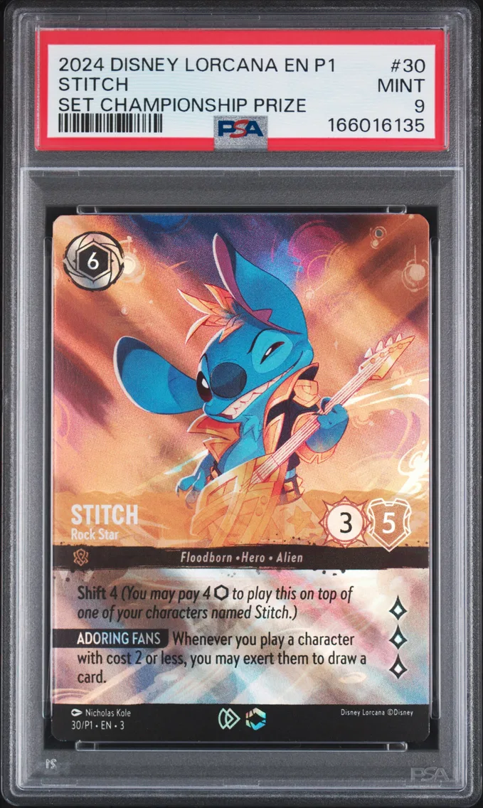 2024 #30 Stitch - Rock Star PSA 9 Disney Lorcana EN P1-Promo