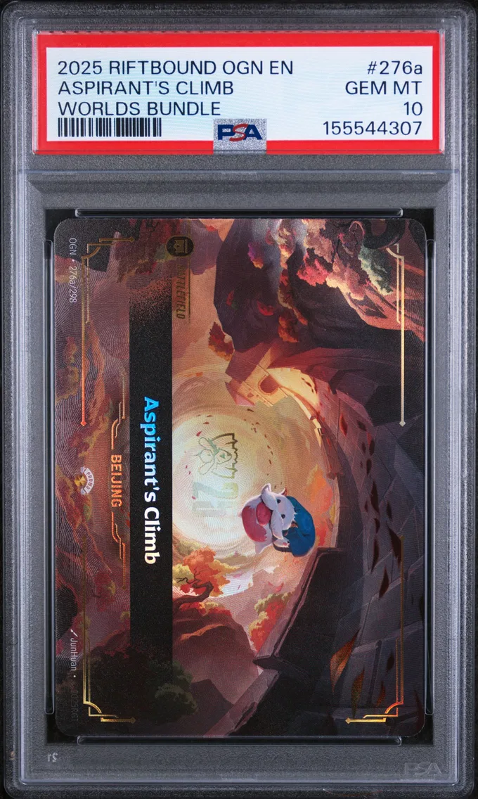 2025 #276a Aspirant's Climb PSA 10 Riftbound: League of Legends Ogn-Origins