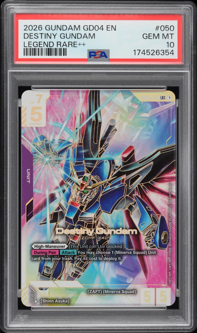 2026 #050 Destiny Gundam PSA 10 Gundam GD04-Phantom Aria