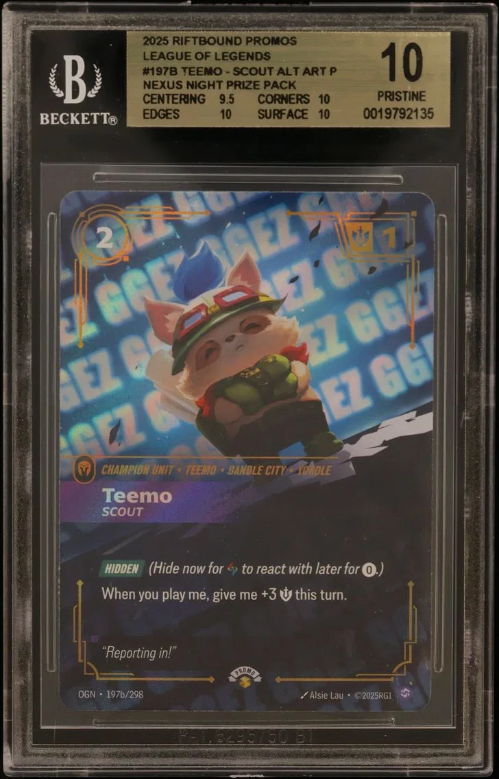 2025 #197b Teemo - Scout ALT ART