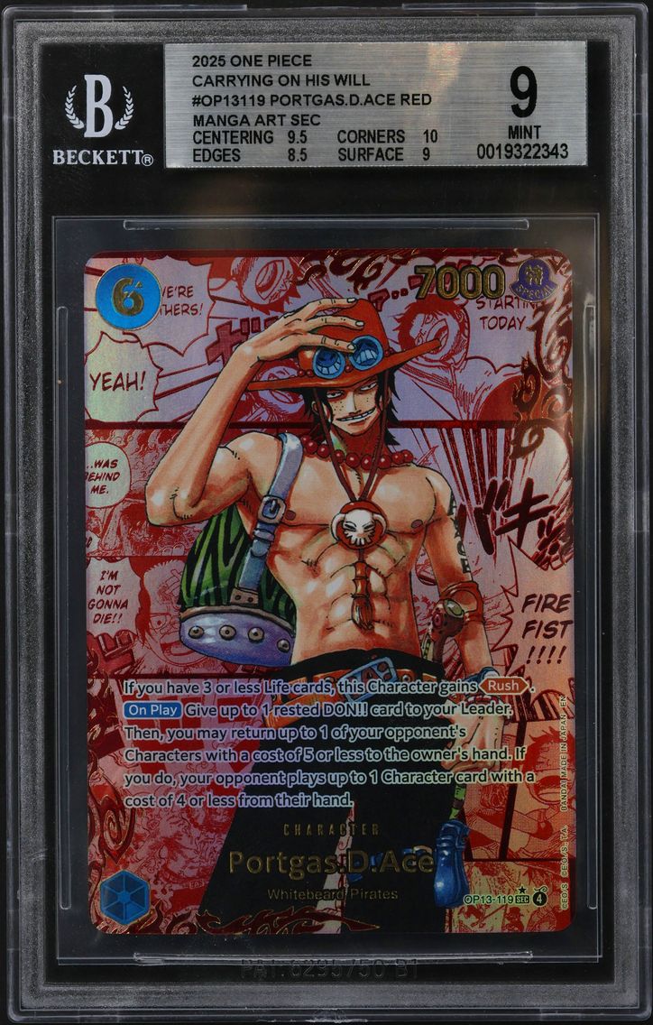 2025 #OP13119 Portgas.D.Ace RED 