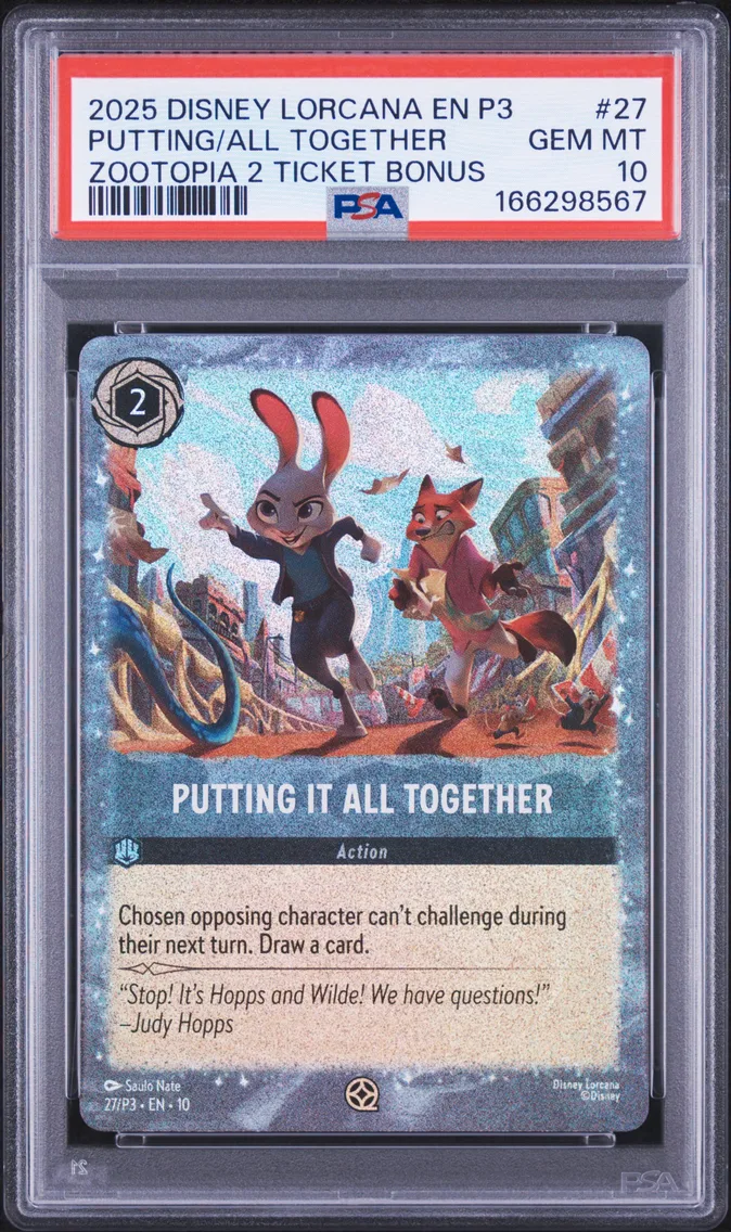 2025 #27 Putting It All Together PSA 10 Disney Lorcana EN P3-Promo