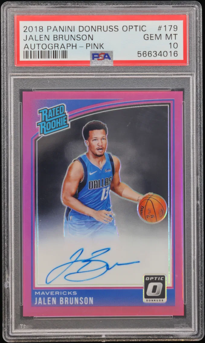 2018 #179 Jalen Brunson PSA 10 Panini Donruss Optic