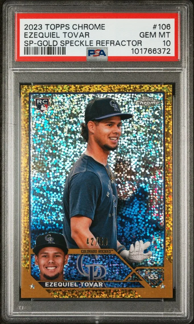 2023 #106 Ezequiel Tovar PSA 10 Topps Chrome