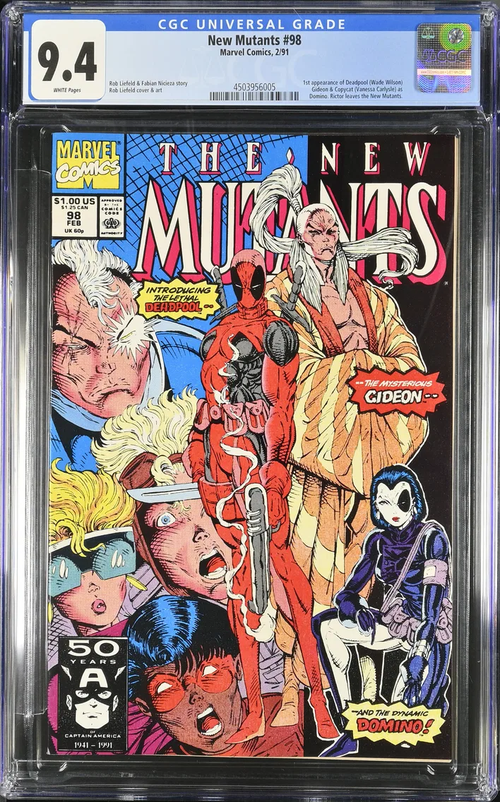 1991 New Mutants #98 CGC 9.4 Marvel Comics