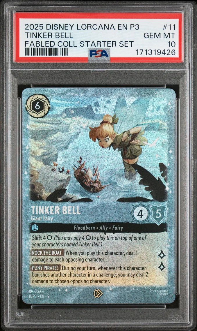 2025 #11 Tinker Bell - Giant Fairy PSA 10 Disney Lorcana EN P3-Promo