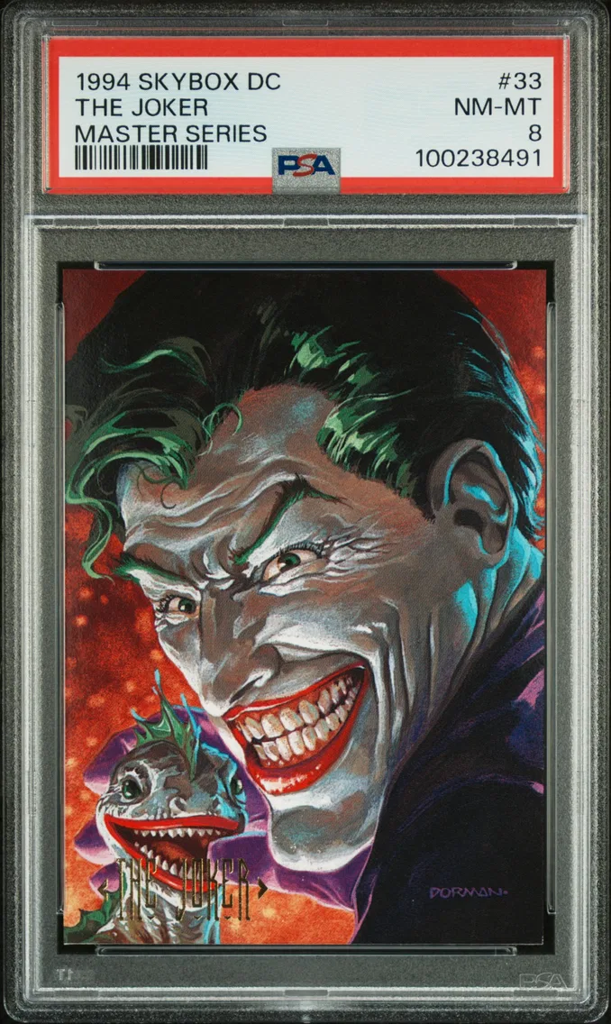 1994 #33 The Joker PSA 8 Skybox DC Master Series