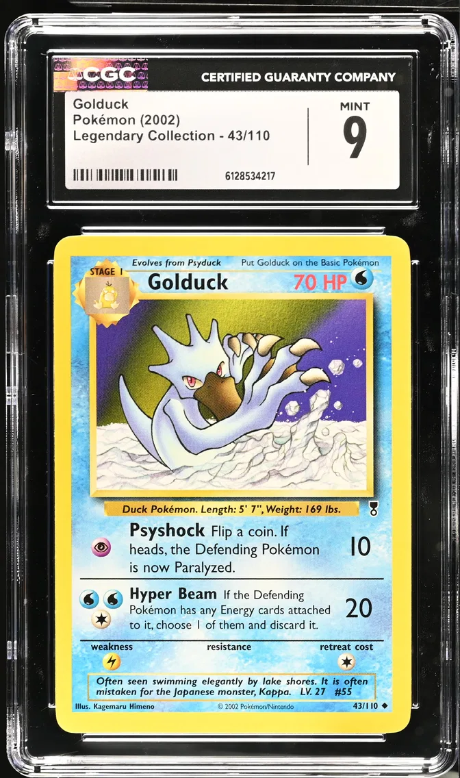 2002 #43 Golduck CGC 9 Legendary Collection - English