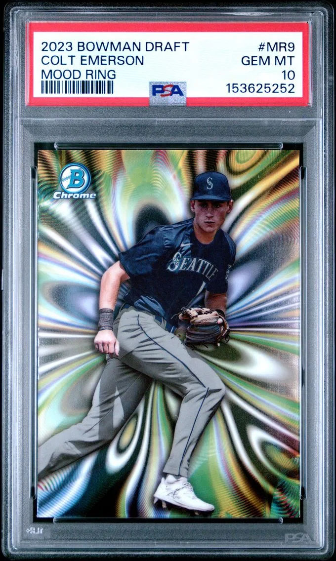 2023 #MR9 Colt Emerson PSA 10 Bowman Draft Mood Ring