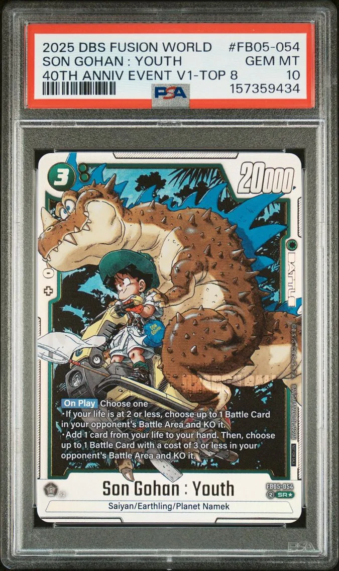 2025 #FB05-054 Son Gohan : Youth PSA 10 Dragon Ball Super Card Game Fusion World 40th Anniversary Event Vol.1