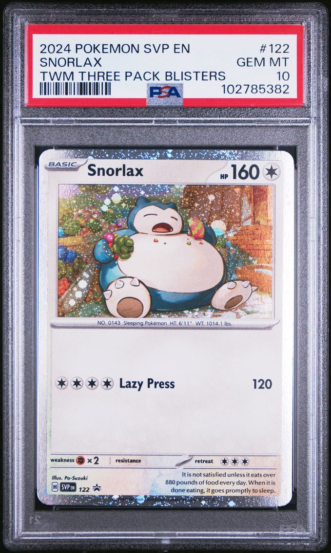 2024 #122 Snorlax PSA 10 Svp EN-