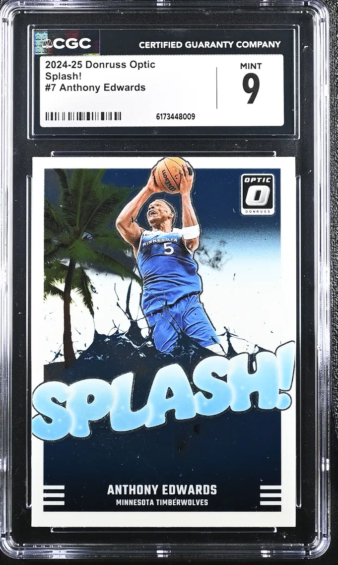 2024 #7 Anthony Edwards CGC 9 Donruss Optic
