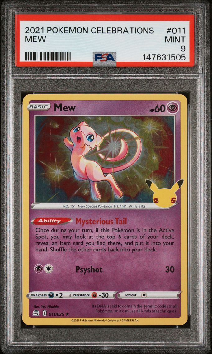 2021 #011 Mew PSA 9 Celebrations