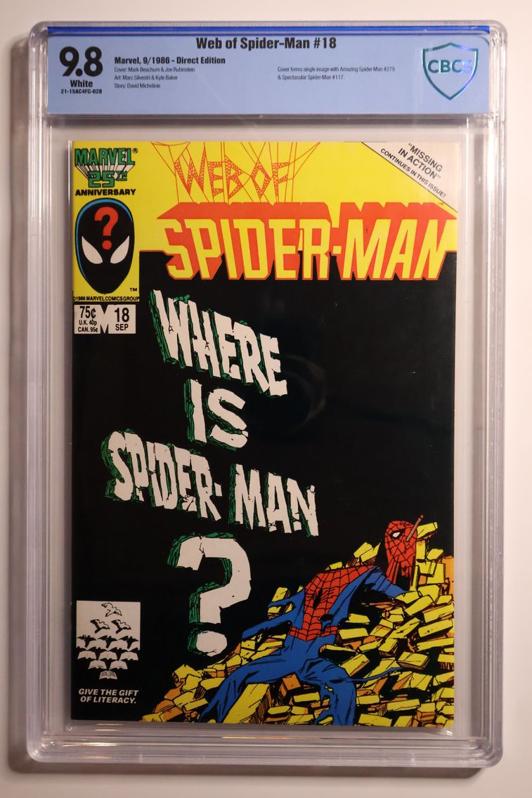 1986 Web of Spider-Man #18 CBCS 