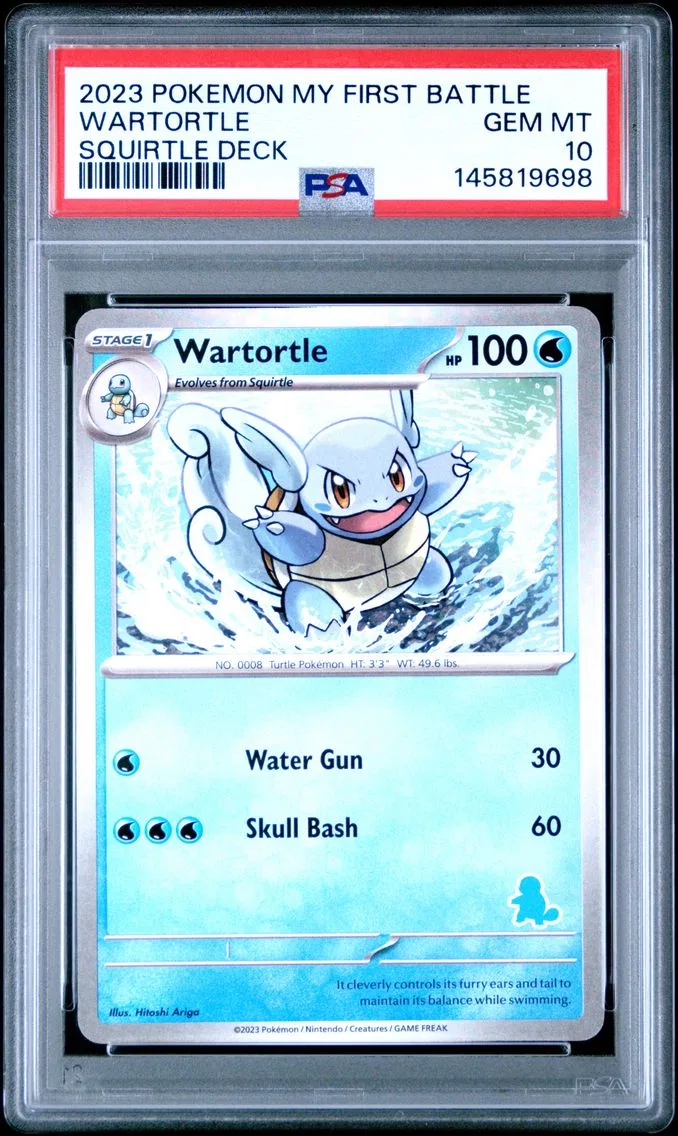 2023 #NA Wartortle PSA 10 My First Battle-Squirtle Deck Pokemon