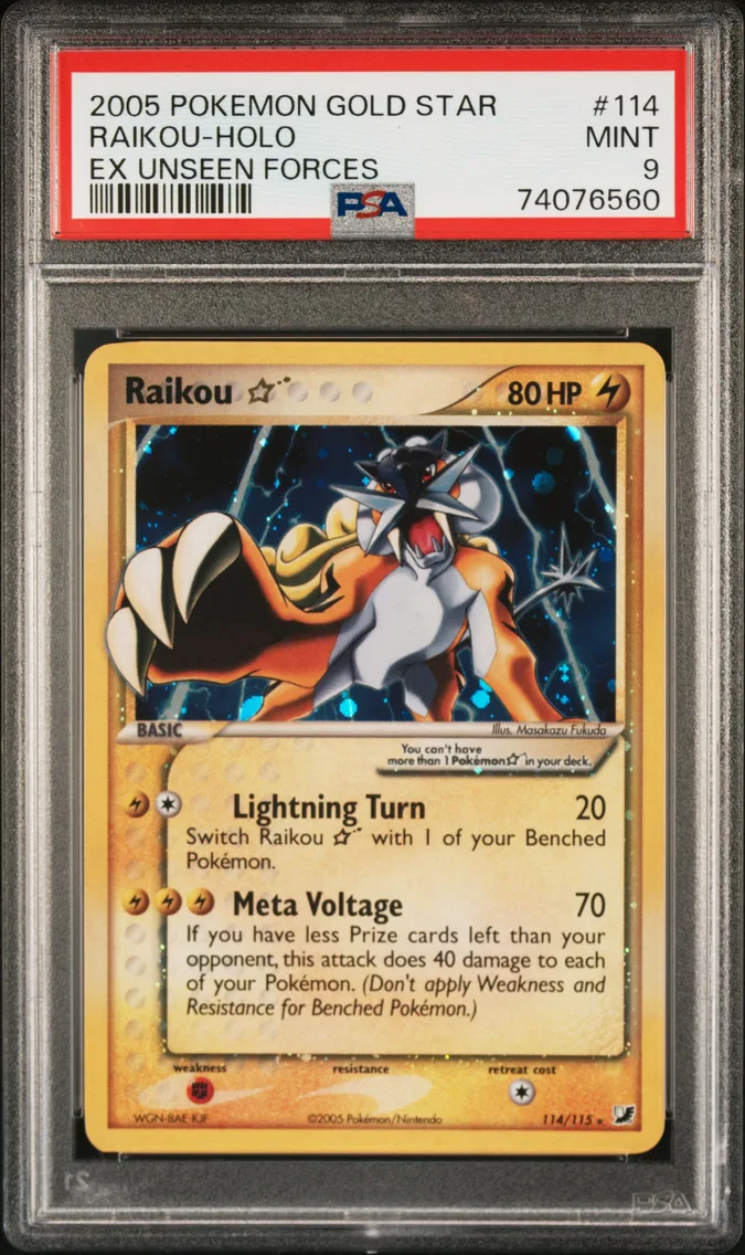 2005 #114 Raikou-Holo Gold Star