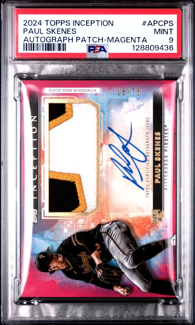 2024 #APCPS Paul Skenes PSA 9 Topps Inception Autograph Patch