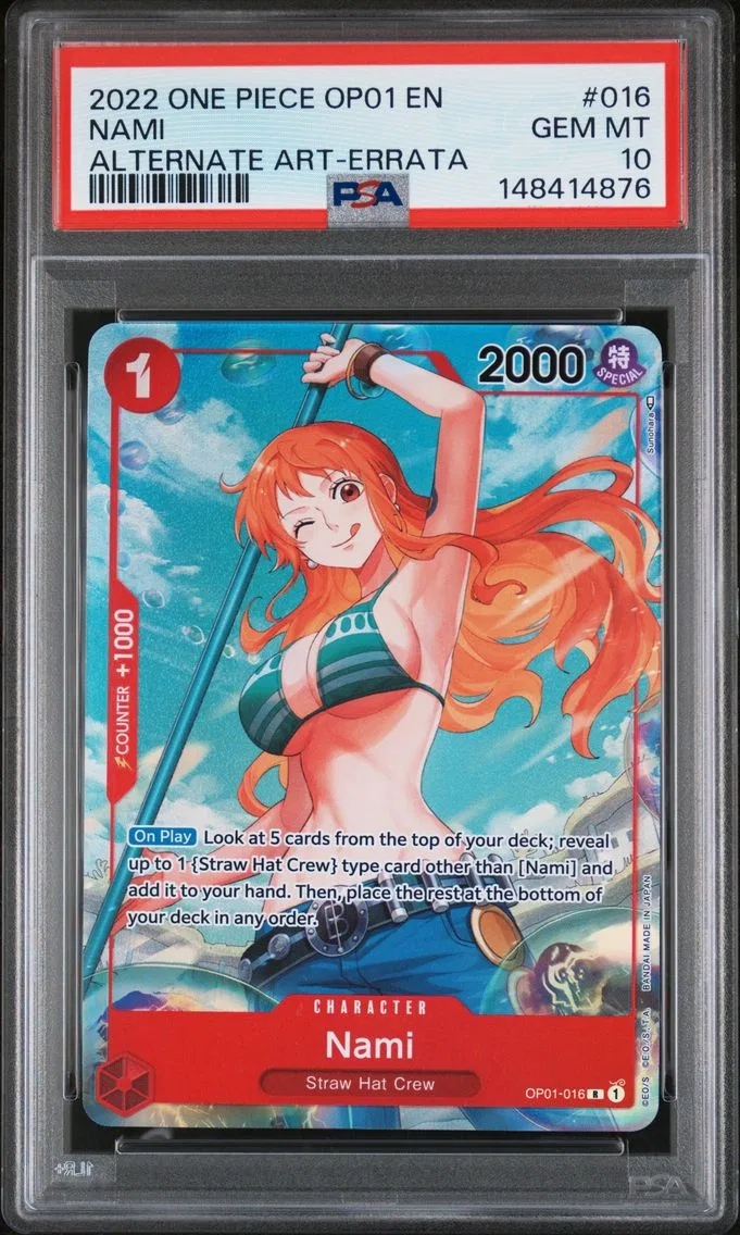 2022 #016 Nami PSA 10 One Piece OP01-Romance Dawn