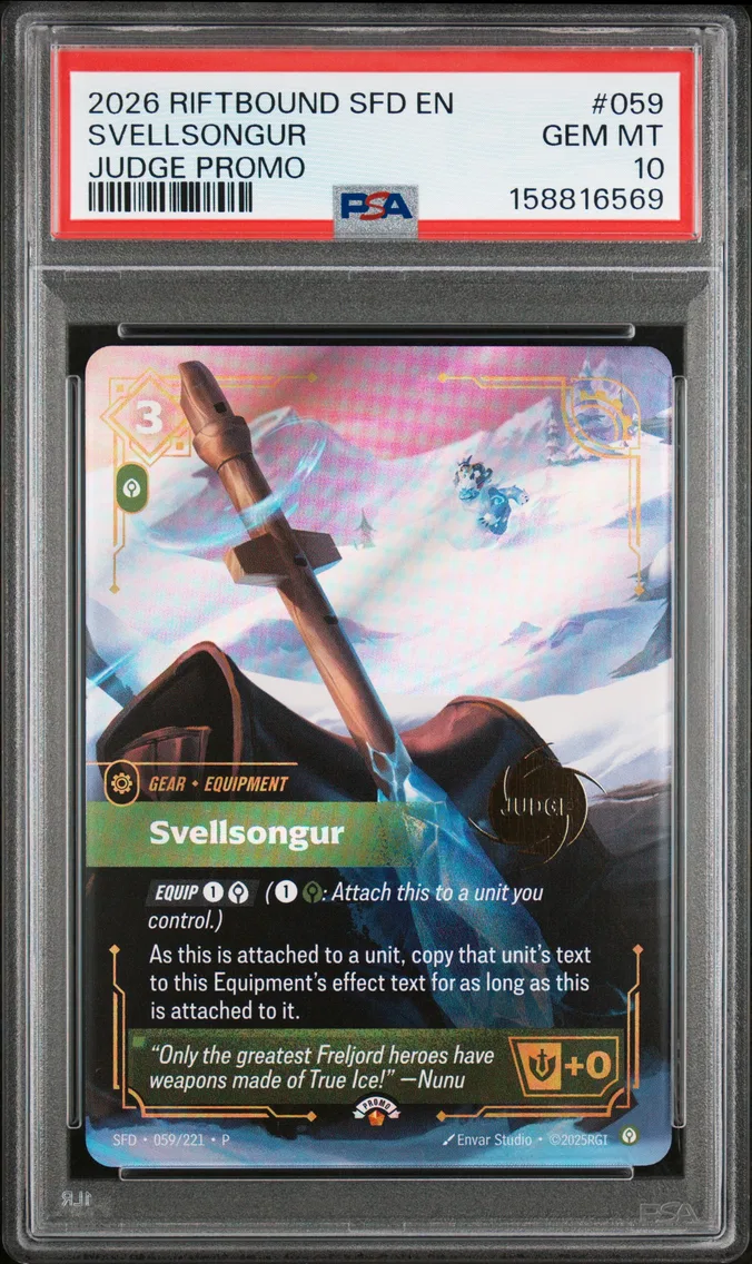 2026 #059 Svellsongur PSA 10 Riftbound: League of Legends Sfd-Spiritforged