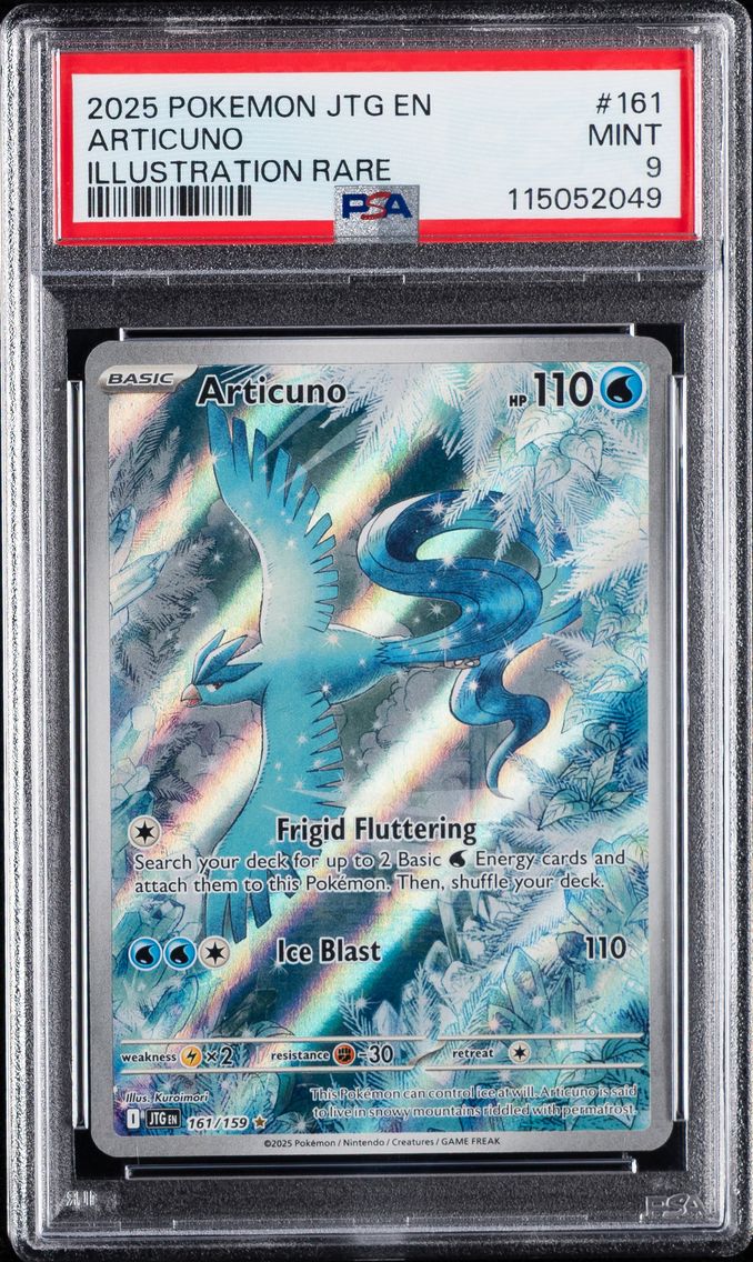 2025 #161 Articuno PSA 9 Jtg EN-Journey Together Pokemon