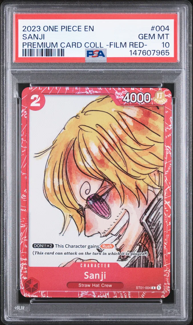 2023 #004 Sanji PSA 10 One Piece Premium Card Collection -One Piece Film Red-
