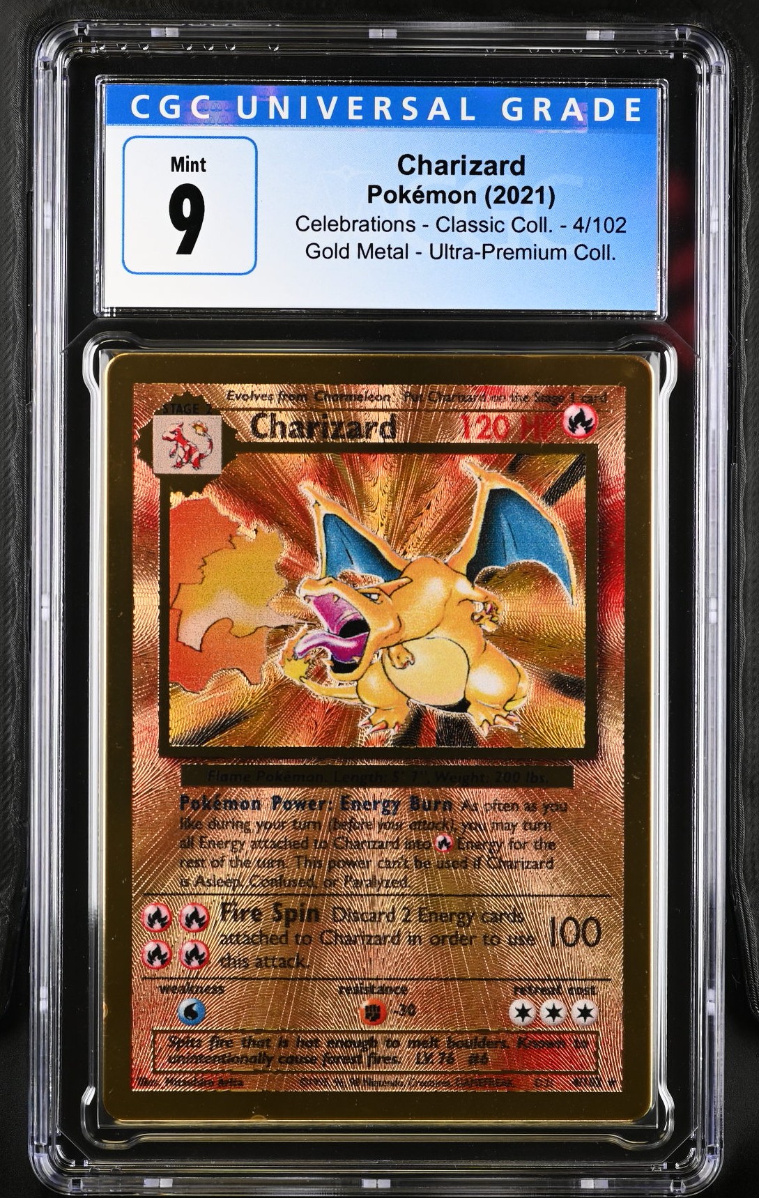 2021 #4 Charizard CGC 9 Celebrations - Classic Collection - English