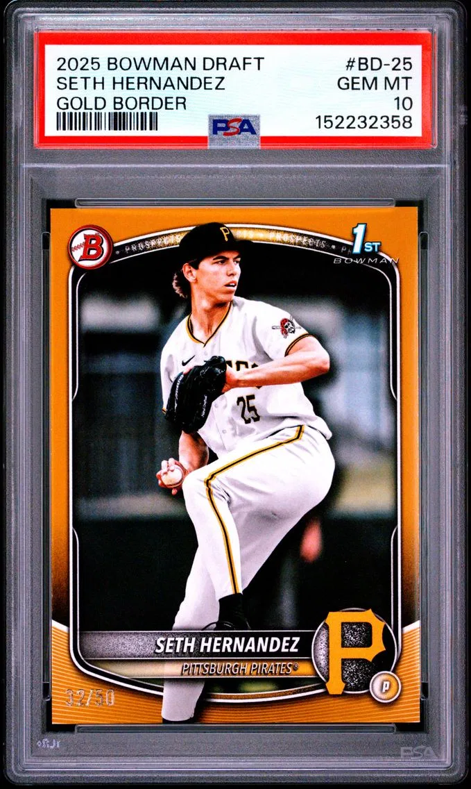 2025 #BD-25 Seth Hernandez PSA 10 Bowman Draft