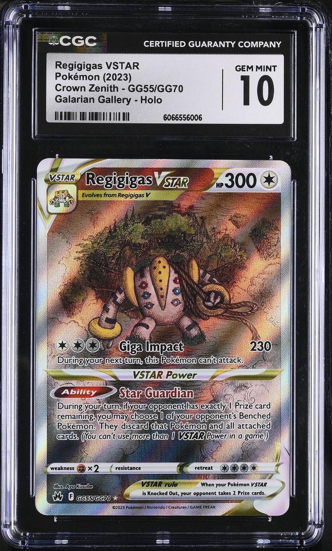 2023 #GG55/GG70 Regigigas VSTAR CGC 10 Crown Zenith - English