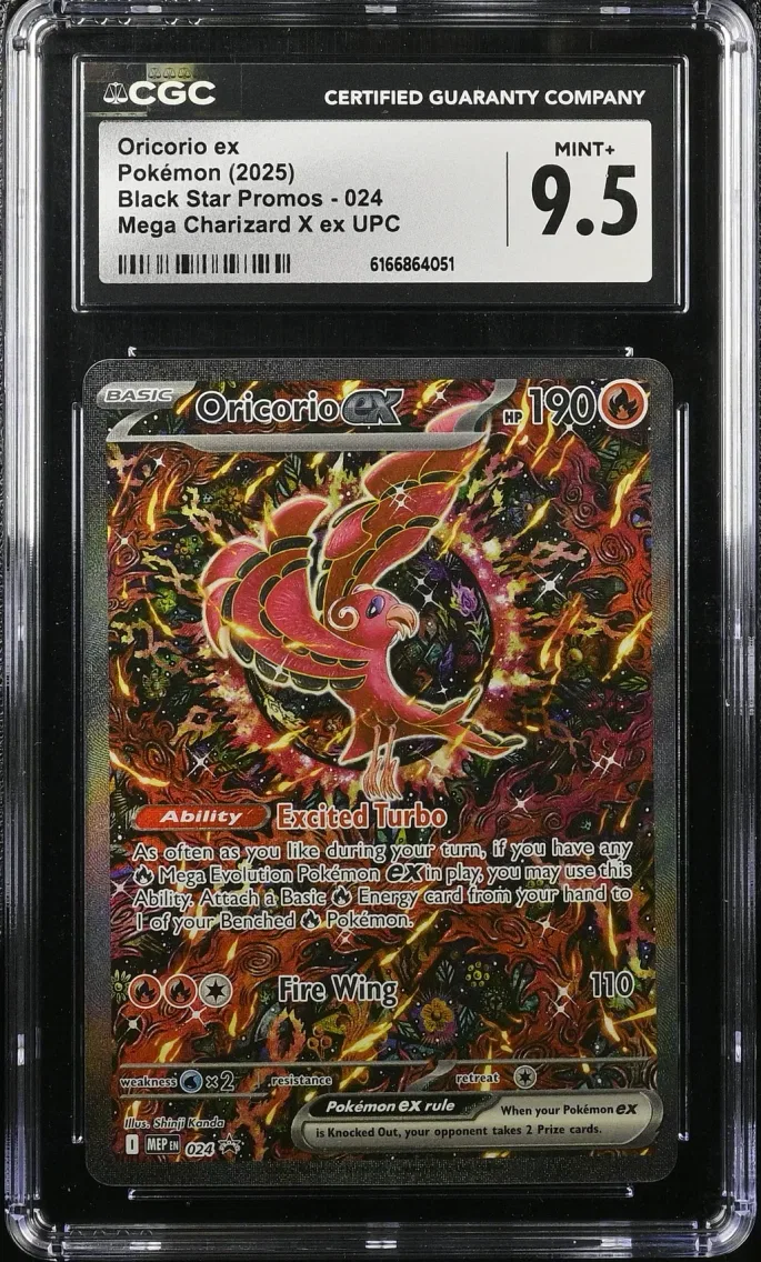 2025 #024 Oricorio ex CGC 9.5 Black Star Promos - Mega Evolution MEP EN - English