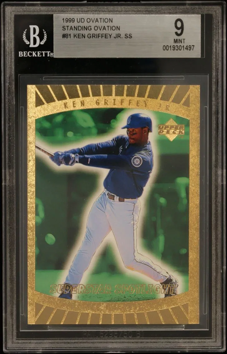 1999 #81 Ken Griffey Jr. SS BGS 9 Upper Deck Ovation Standing Ovation