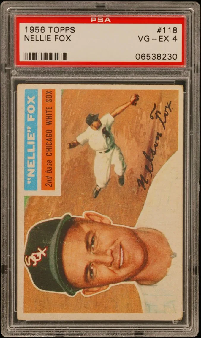 1956 #118 Nellie Fox PSA 4 Topps