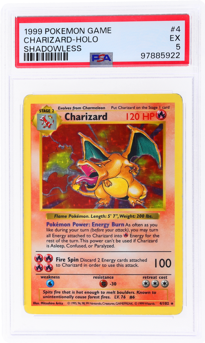 1999 #4 BASE SET SHADOWLESS HOLO