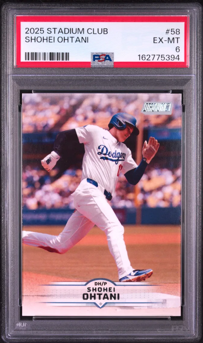 2025 #58 Shohei Ohtani PSA 6 Topps Stadium Club