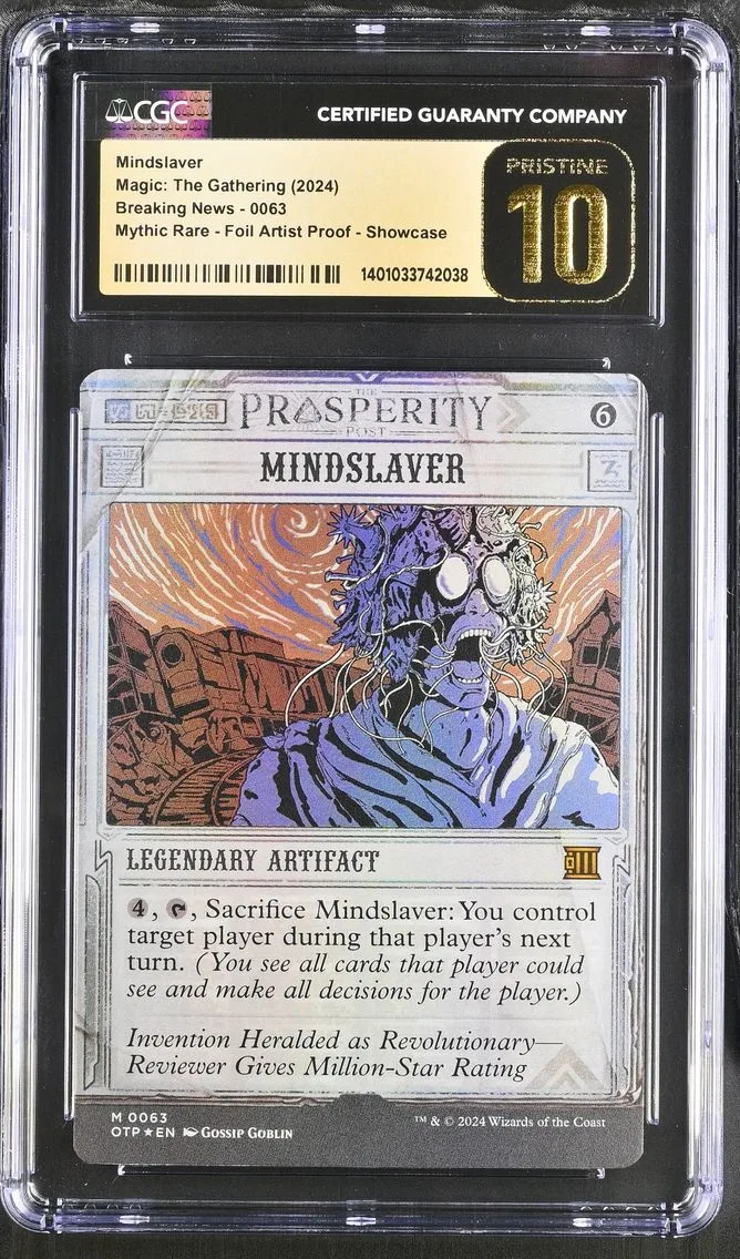 2024 #63 Foil Artist Proof Showcase Mindslaver CGC 10 MTG Breaking News