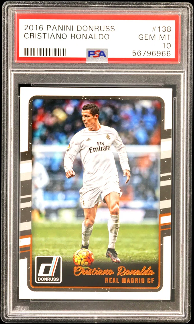 2016 #138 Cristiano Ronaldo PSA 10 Panini Donruss