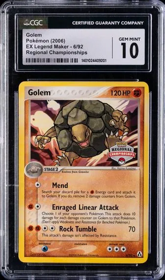 2006 #6 Golem CGC 10 EX Legend Maker - English Pokemon