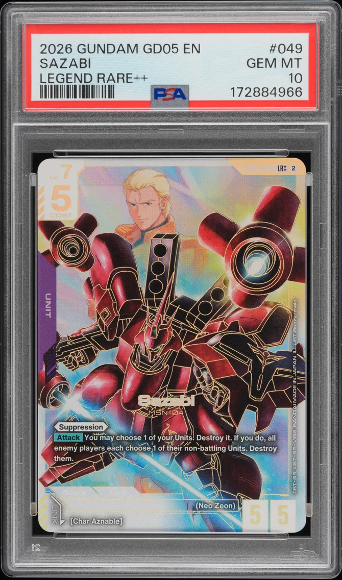 2026 #049 Sazabi PSA 10 Gundam GD05-Freedom Ascension