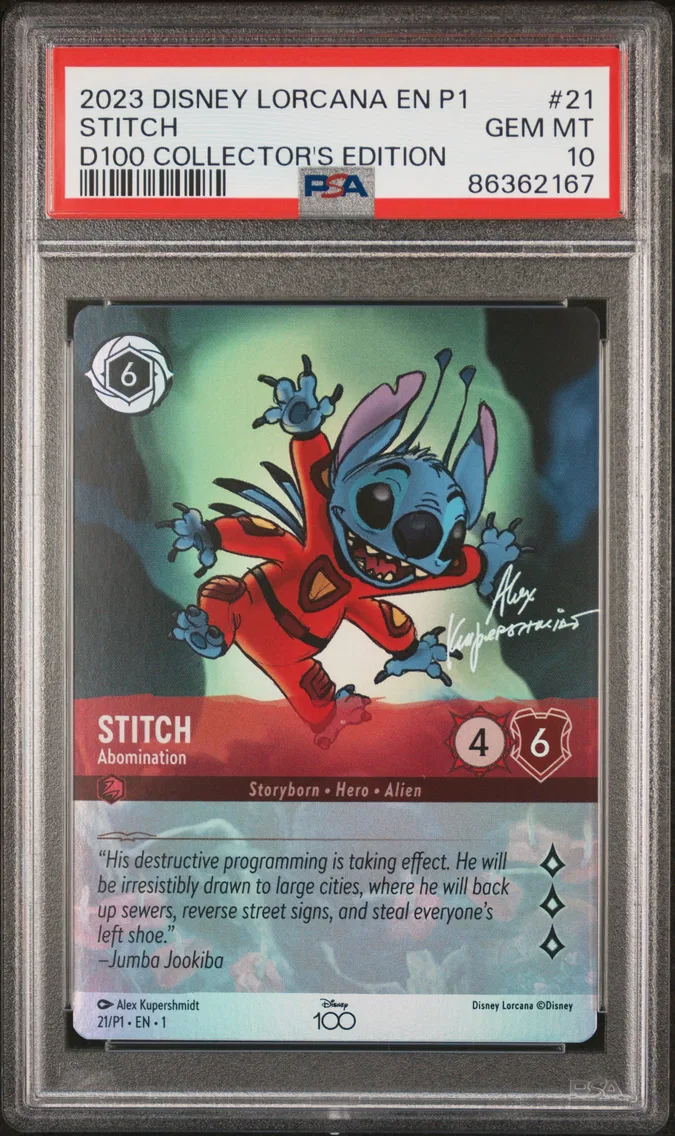 2023 #21 Stitch - Abomination PSA 10 Disney Lorcana EN P1-Promo