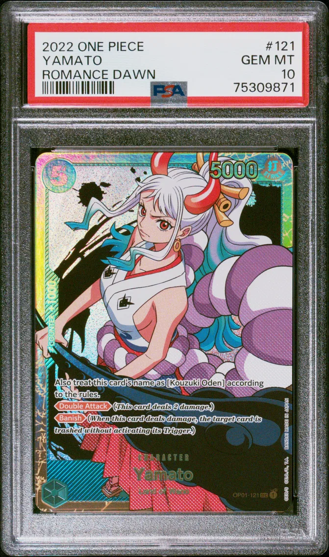 2022 #121 Yamato PSA 10 One Piece OP01-Romance Dawn