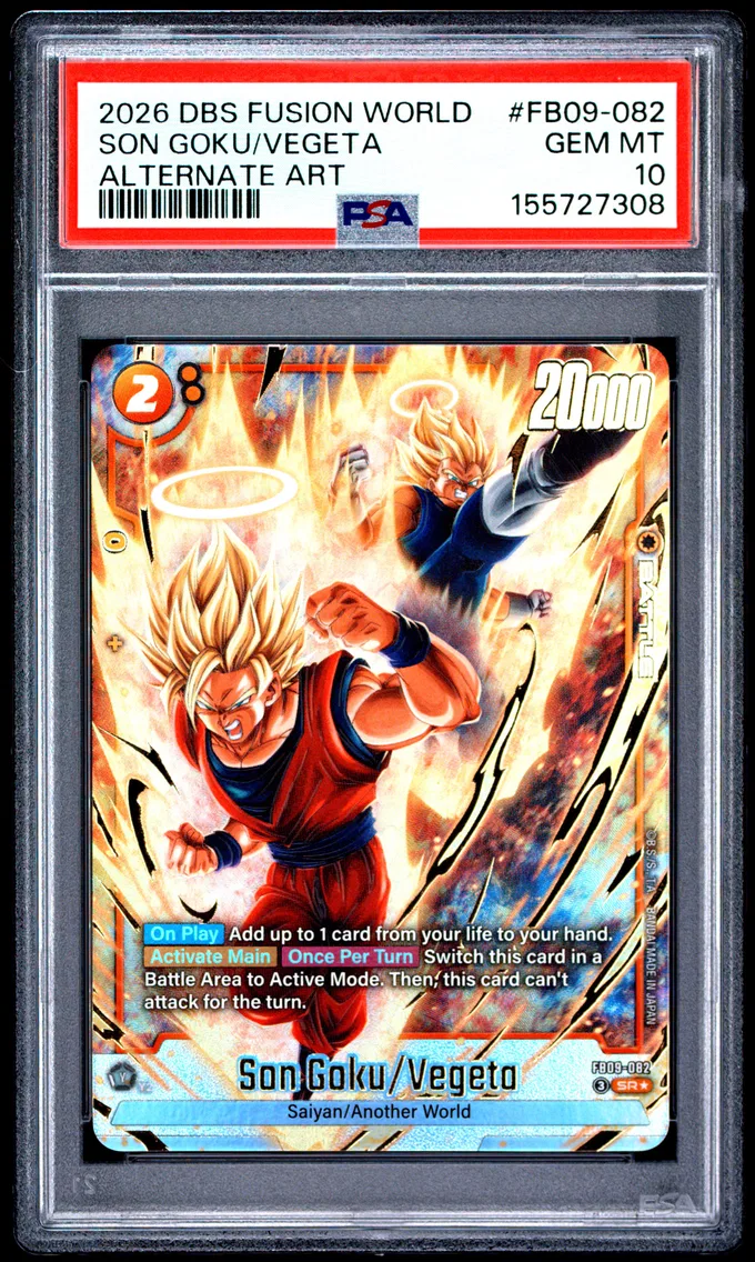 2026 #FB09-082 Son Goku/Vegeta PSA 10 Dragon Ball Super Card Game Fusion World Dual Evolution