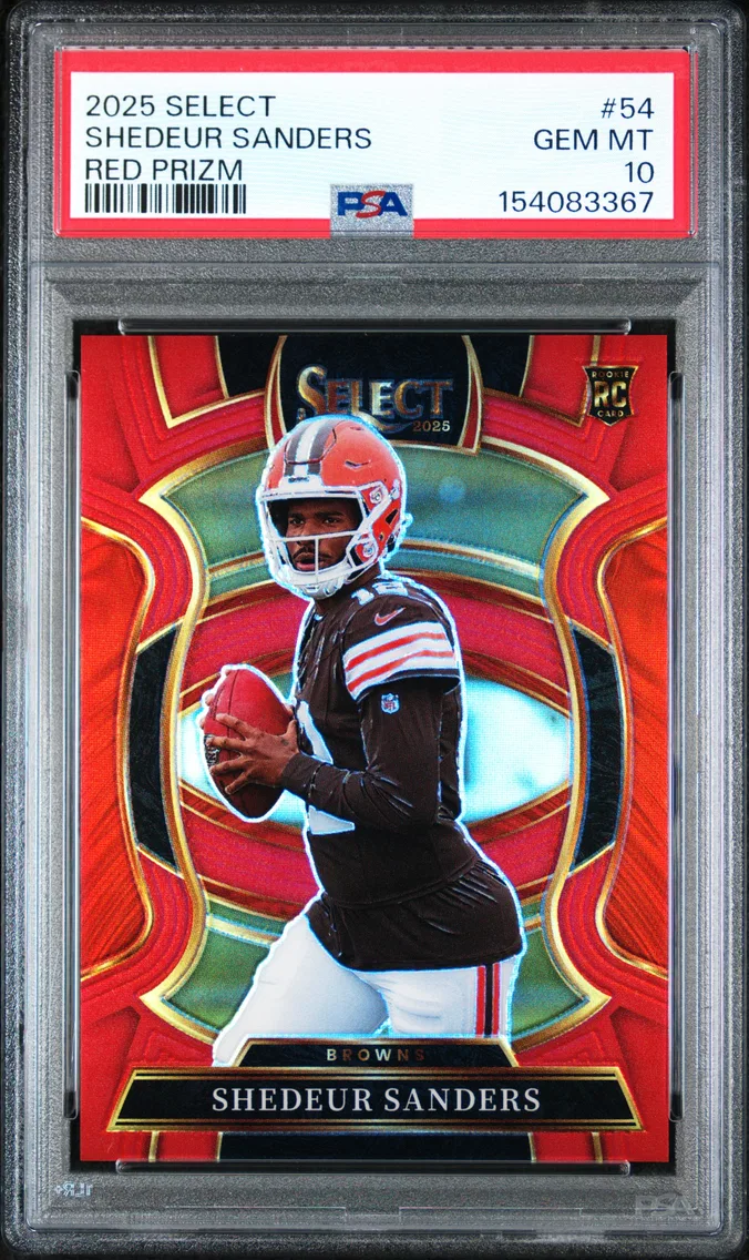 2025 #54 Shedeur Sanders PSA 10 Panini Select
