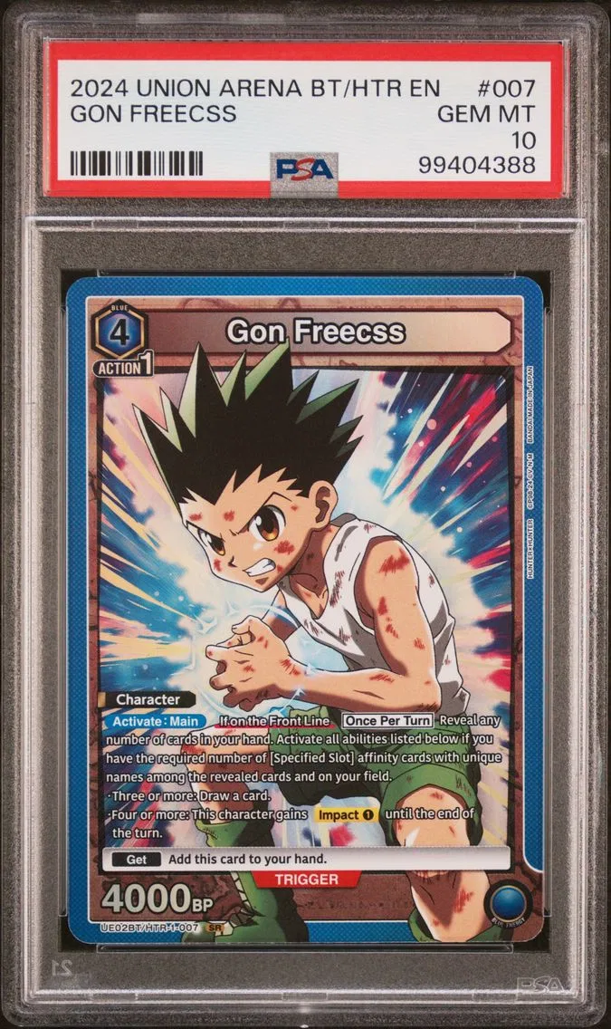 2024 #007 Gon Freecss PSA 10 Union Arena Ue02bt/Htr Hunter X Hunter