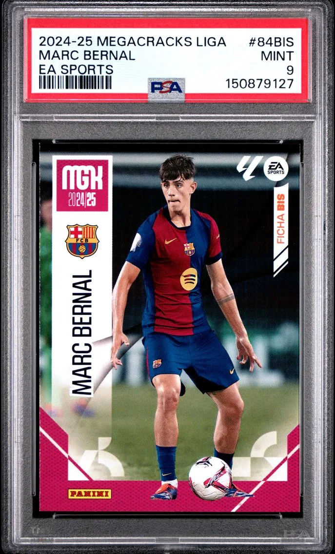 2024 #84BIS Marc Bernal PSA 9 Panini Megacracks Mgk Laliga EA Sports