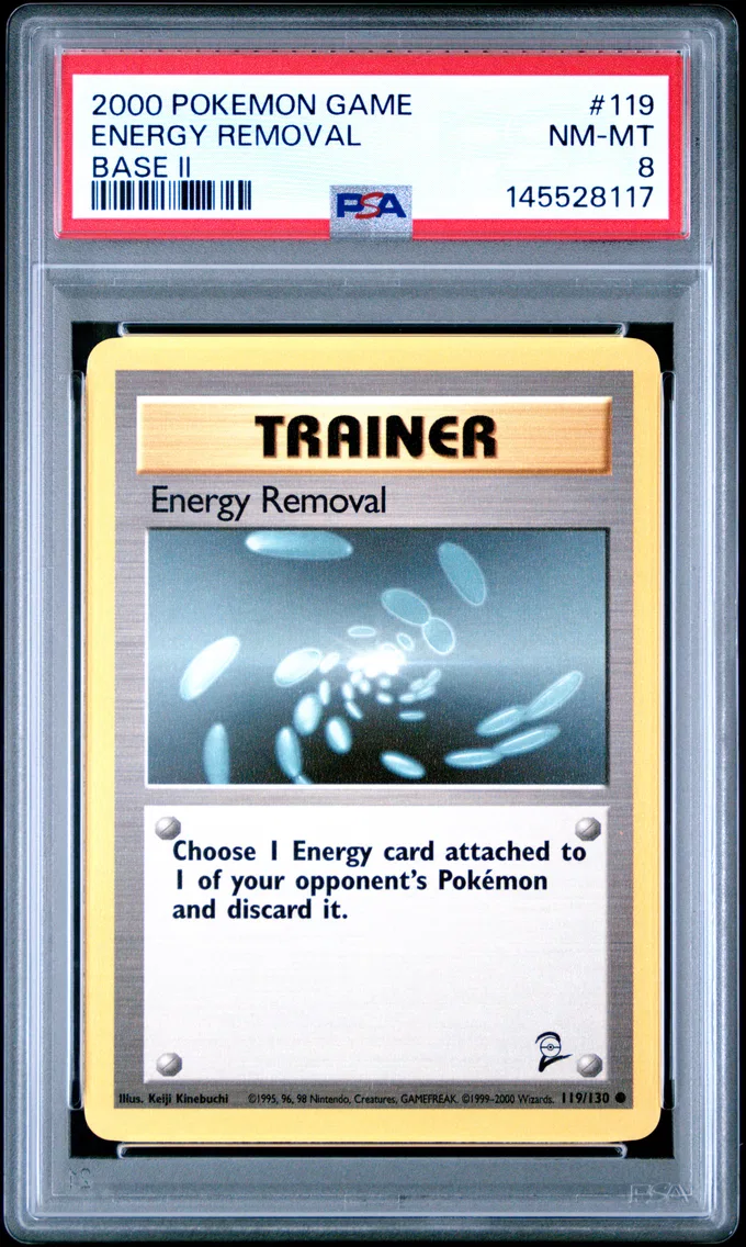 2000 #119 Energy Removal PSA 8 Game Base II
